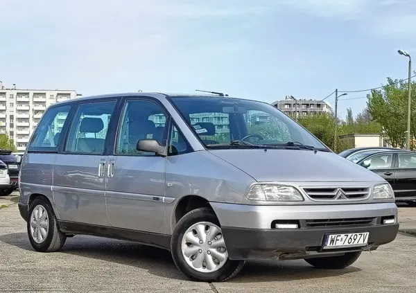 samochody osobowe Citroen Evasion cena 5900 przebieg: 234928, rok produkcji 2000 z Warszawa